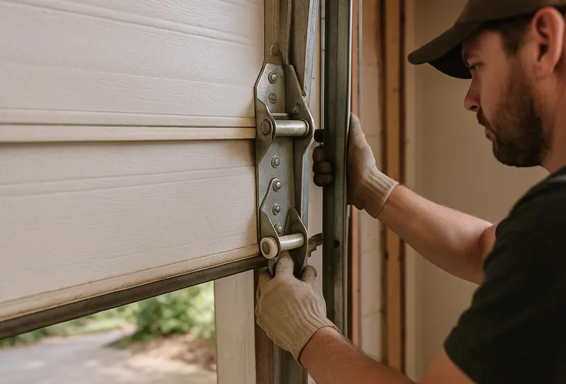 Off Track Door Repair in Adelanto